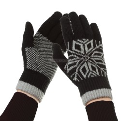Перчатки ArmorStandart Touch Gloves Snowflake с орнаментом blue (ARM59994)